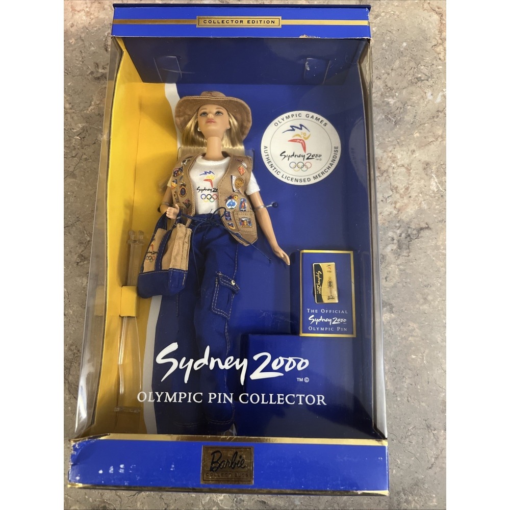 Sydney 2000 Olympic Pin Collector Barbie Doll 1999 Mattel